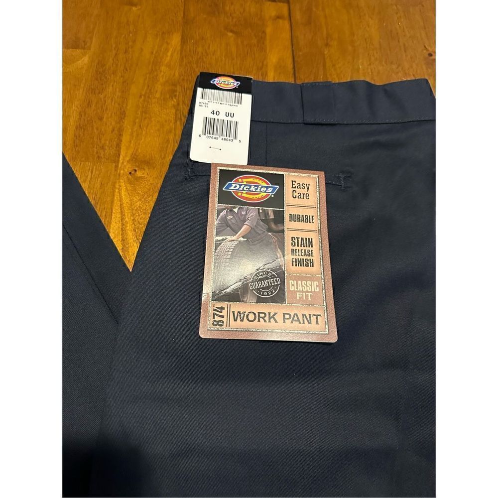 Dickies Men's Size 44x36 Original Fit 874 Work Pants Stain Release Navy New